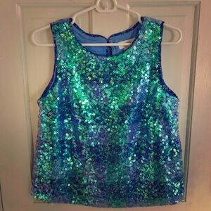 Maeve Sparkling Sequins Top
